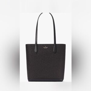 Kate Spade Black Tinsel Tote Bag